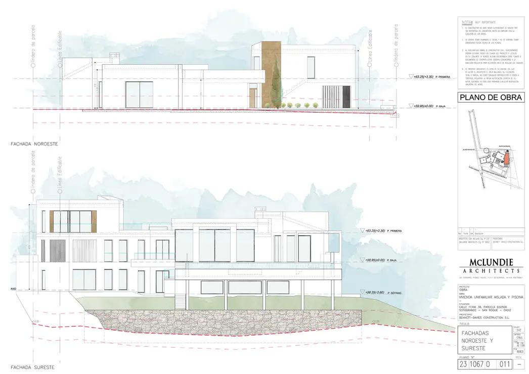 5_FACHADAS NOROESTE Y SURESTE_NORTHWEST AND SOUTHEAST FACADES