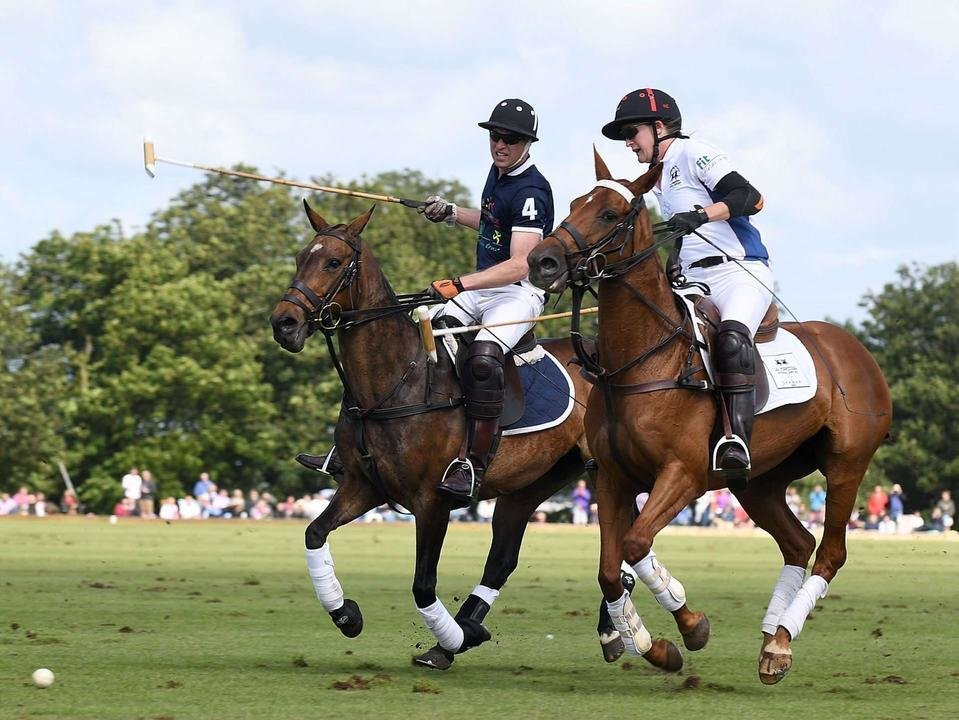 TETBURY, ENGLAND - JUNE 11: Prince William, Duke of Cambridge plays during  the Maserati Polo Tour 2017 at Beaufort Polo Club on June 11, 2017 in Tetbury, England.  (Photo by Stuart C. Wilson/Getty Images for Maserati &amp; La Martina) *** Local Caption *** Prince William;Duke of Cambridge