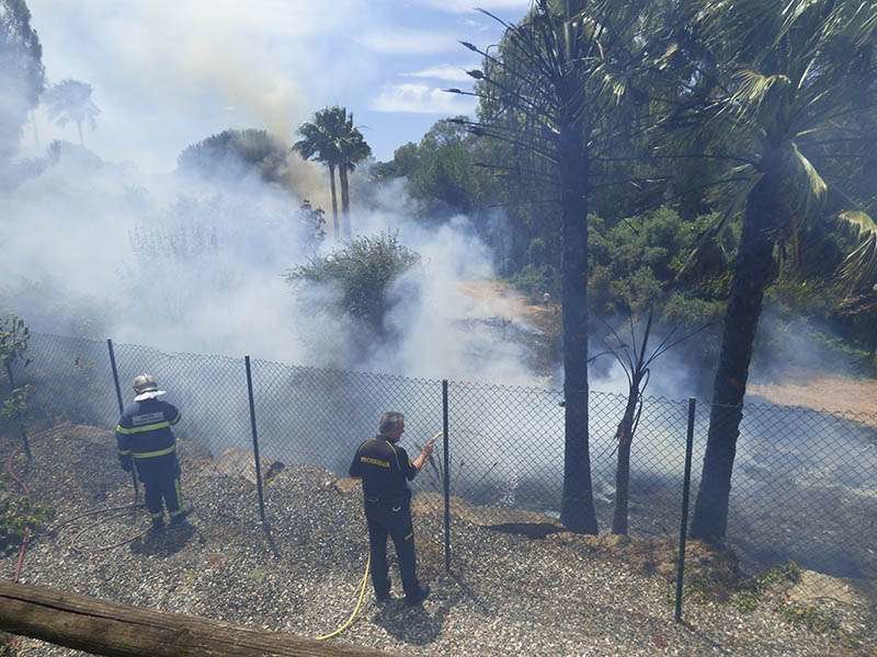 Fuego en Sotogrande