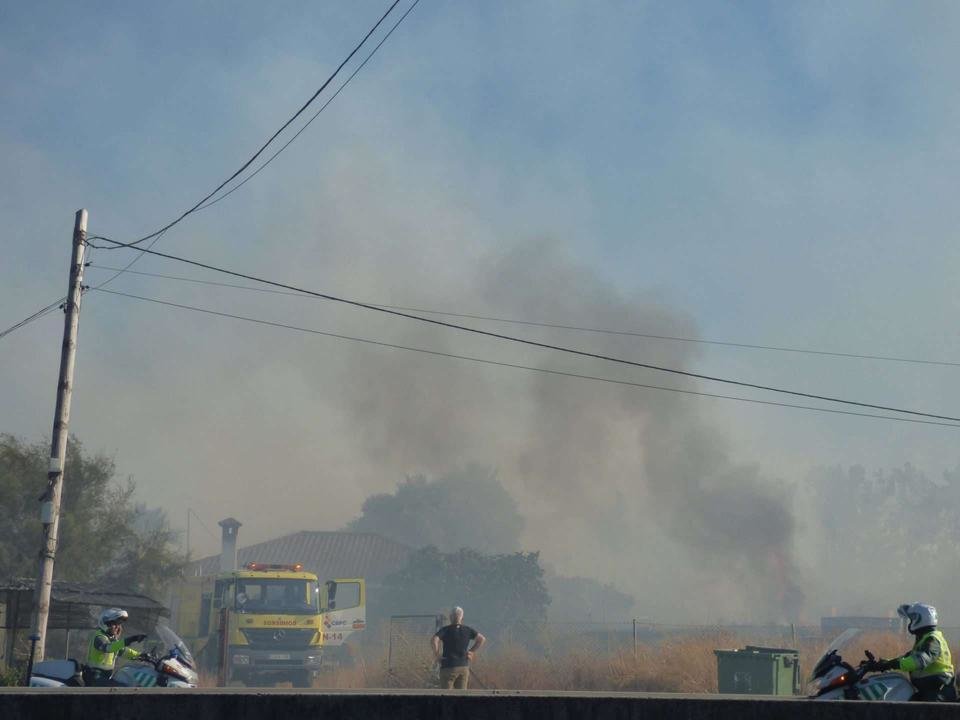 Fuego en Torreguadiaro