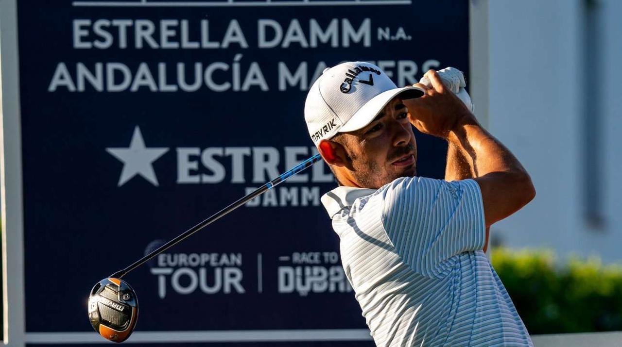 Pablo Larrazábal, en acción durante una vuelta de prácticas en el Real Club Valderrama (foto © Real Club Valderrama)