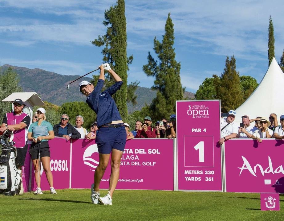 24/11/2022. Ladies European Tour 2022. Andalucia Costa Del Sol Open D'Espana, Alferini Golf, Benhavis, Spain. Carlota Ciganda of Spain during the first round. Credit: Tristan Jones / LET