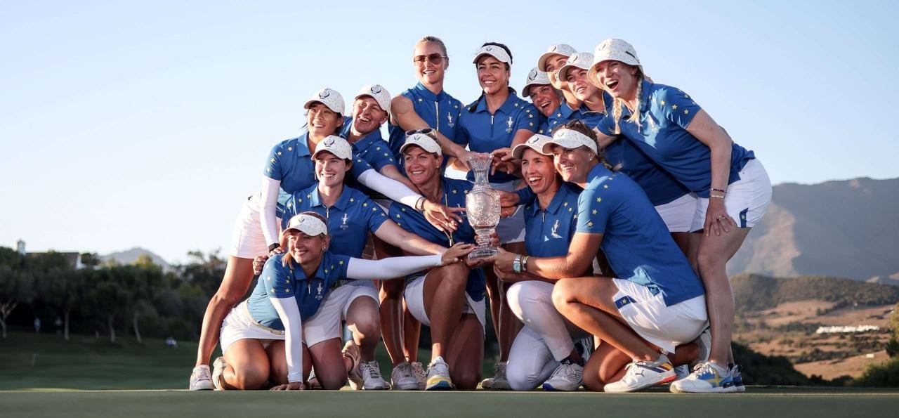 Finca Cortesin acogió la Solheim Cup en 2023 y el equipo de Europa retuvo el trofeo por tercer
evento consecutivo tras un emocionante empate 14-14.